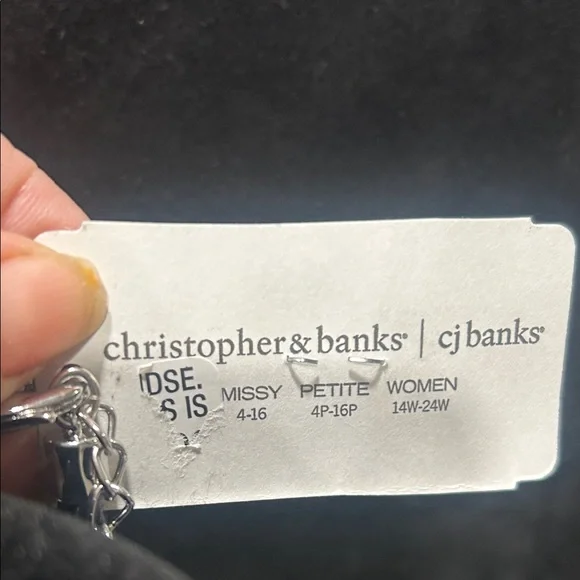 Christopher & Banks Blue and Silver Beaded Necklace - Picture 3 of 15